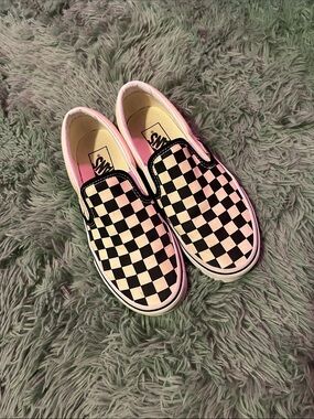 Vans Checkerboard Slip-On Sneakers - like new